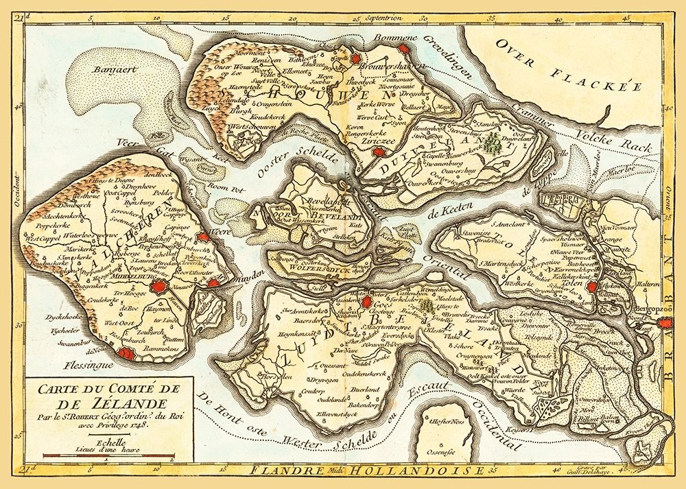 Zeeland Province Netherlands - Robert 1748