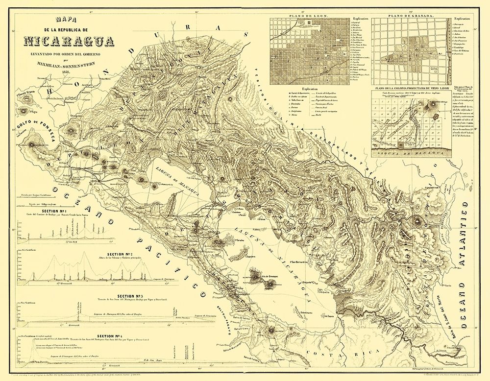 Central America Nicaragua - Maxmilian 1858