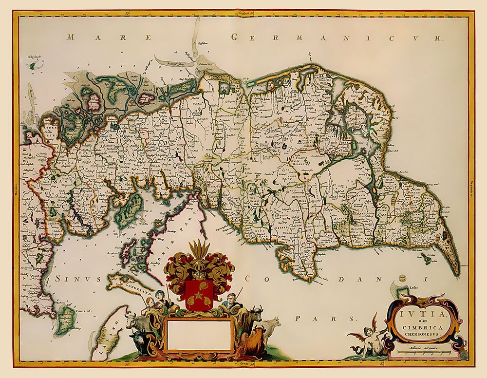 Scandinavia Norway Denmark - Blaeu 1662