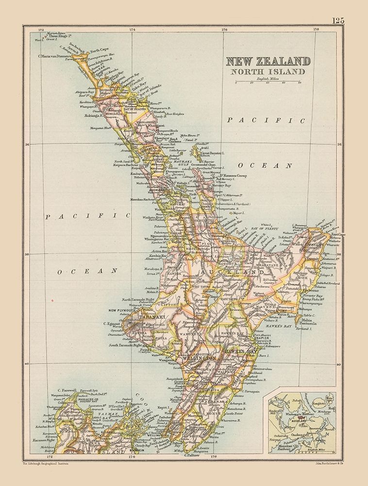 North Island New Zealand Oceania - Bartholomew