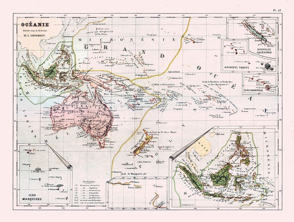 Oceania - Cortambert 1880