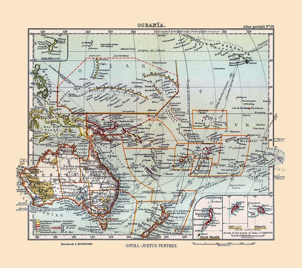 Oceania - Perthes 1921