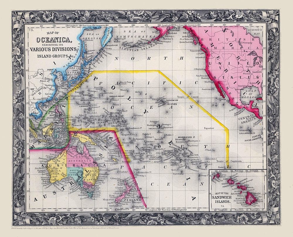 Oceania Islands - Mitchell 1860