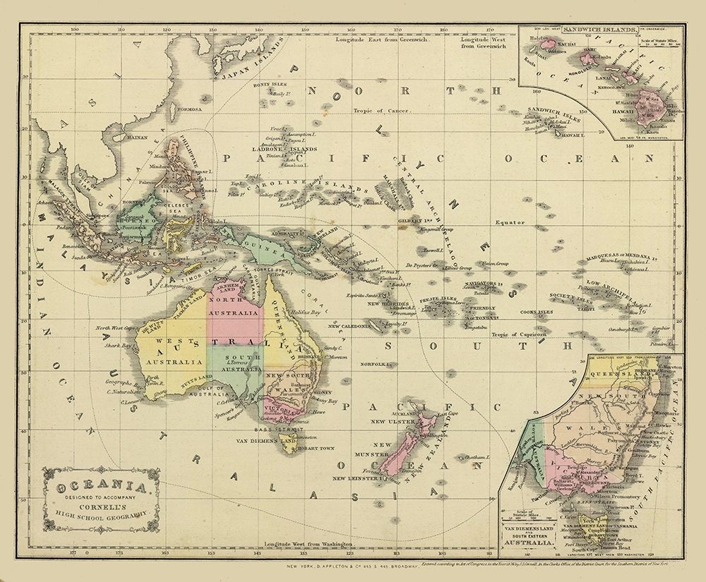 Oceania - Cornell 1856