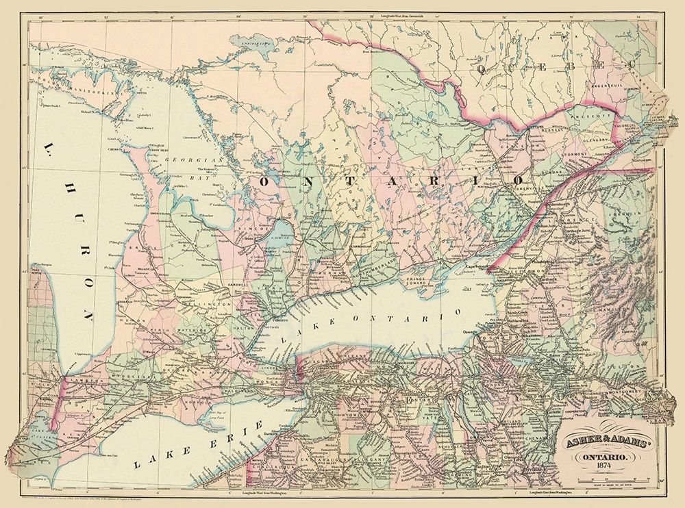 Ontario Canada - Asher 1874