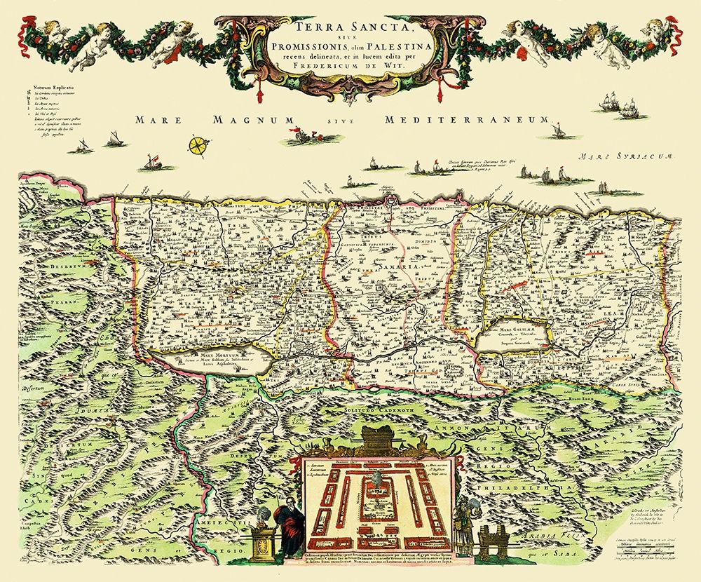 Terra Sancta Province of Judea Israel - De Wit
