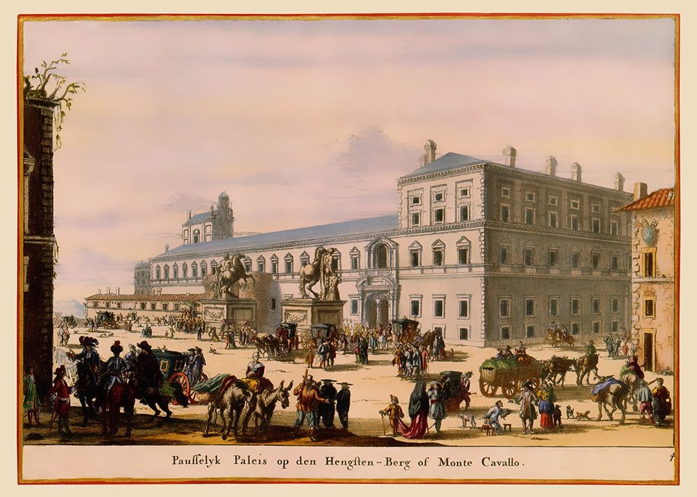 Palace Rome Italy Picture - Visscher 1681