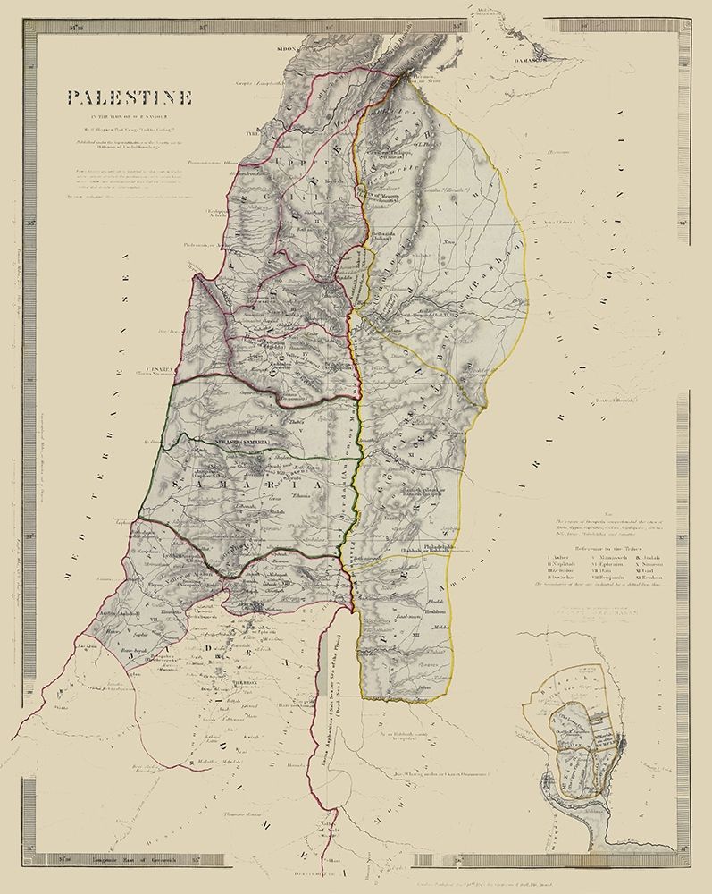 Middle East Palestine Israel - Chapman 1830