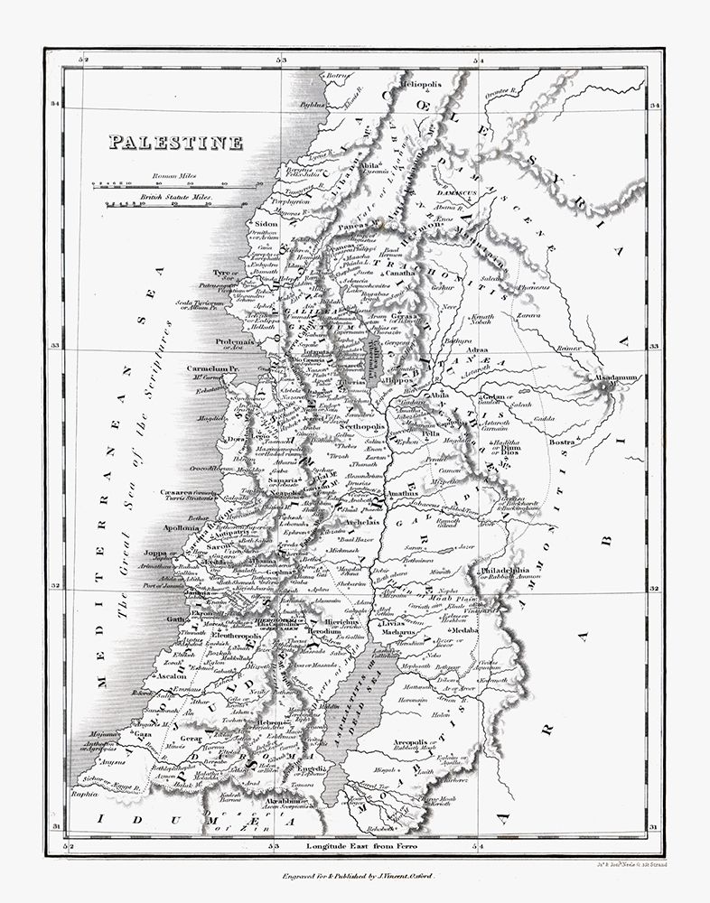 Middle East Palestine Israel - Oxford 1828