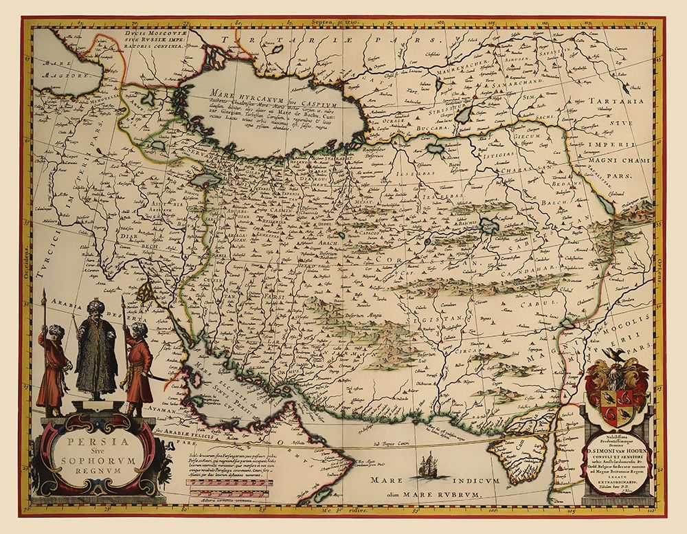 Middle East Persia - Blaeu 1662