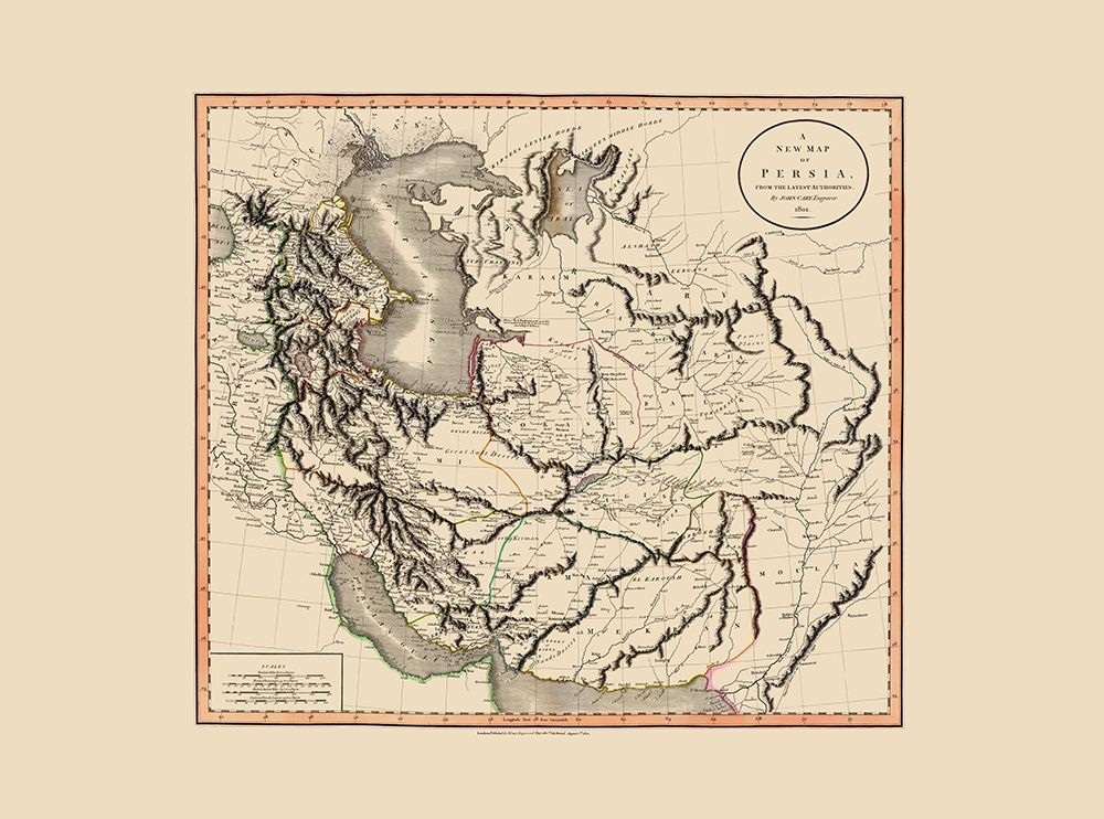 Middle East Persia - Cary 1801