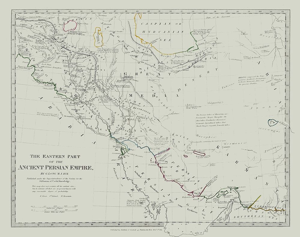 Middle East Persian Empire Eastern - Long 1831