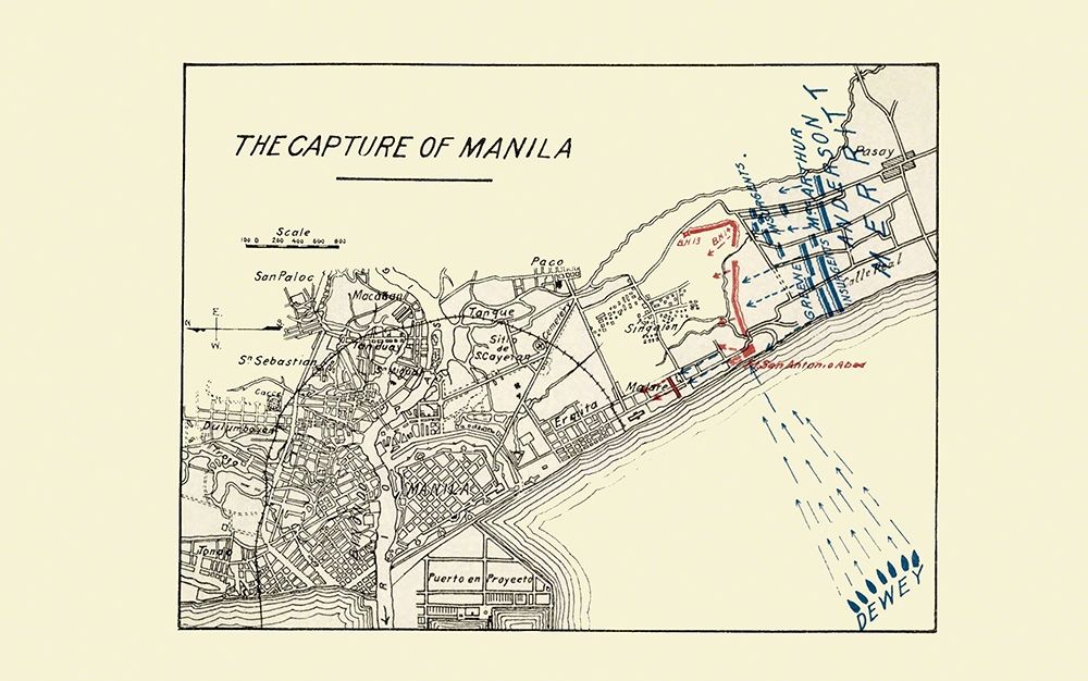 Capture of Manila Philippines 1898