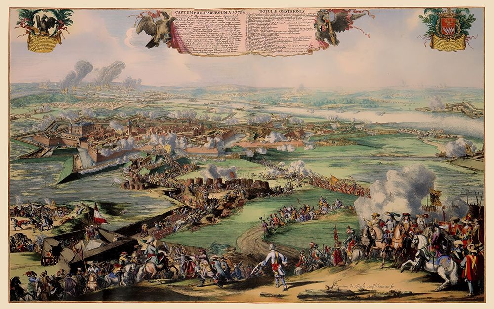 Philippsburg Castle Siege Germany - DeHooghe 1676