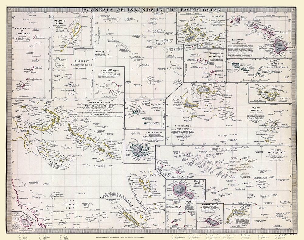 Polynesian Islands - Chapman 1840