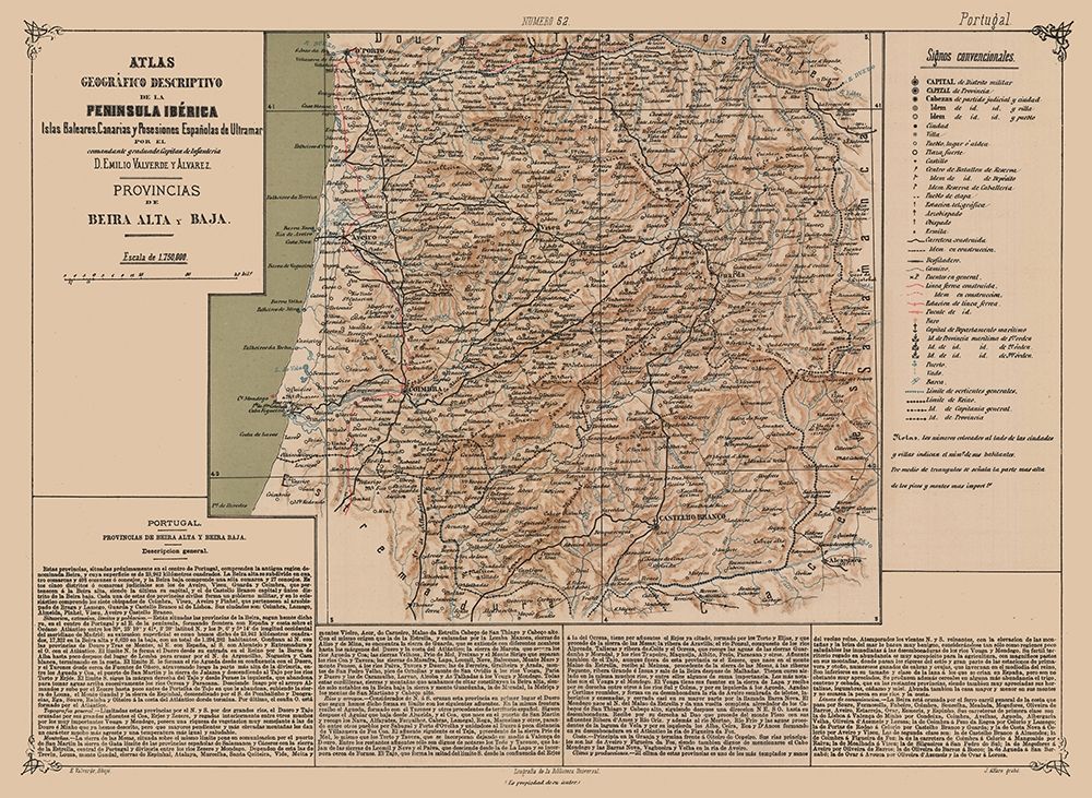 Europe Beira Alta Beja Portugal - Valverde 1880