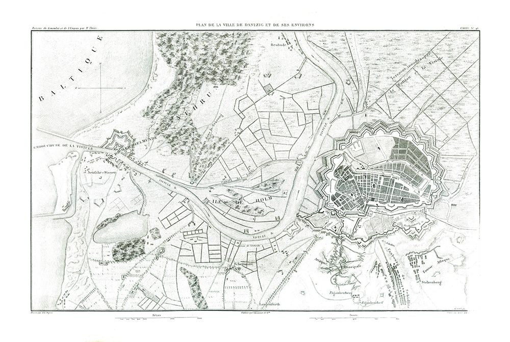 Europe Gdansk Poland - Thiers 1866