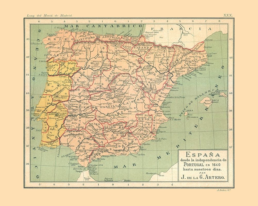 Europe Portugal Spain Independence 1640 AD