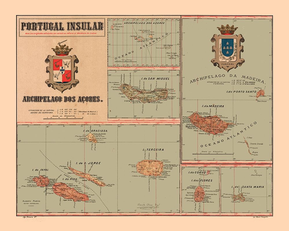 Europe Portugal Insular Azores - Martine 1904