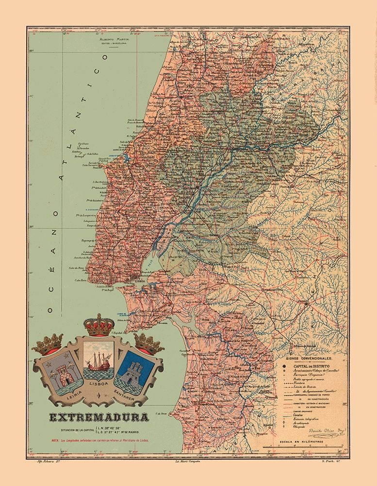 Europe Portugal Estremadura - Martine 1904