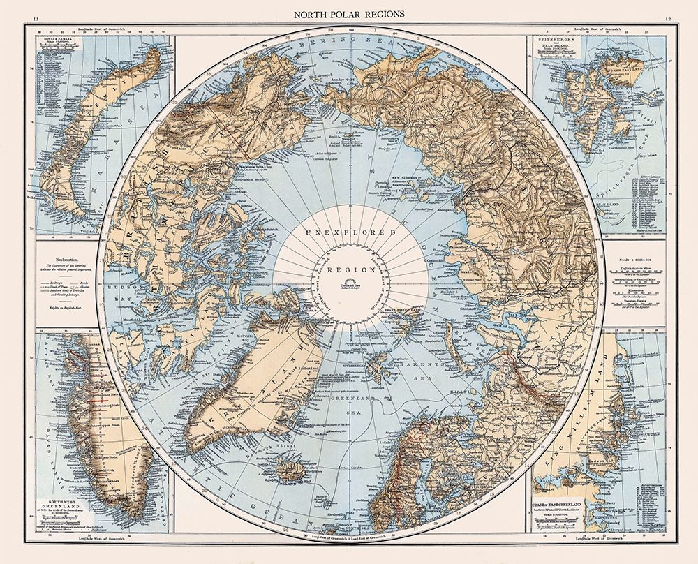 North Polar Regions - Andree 1905