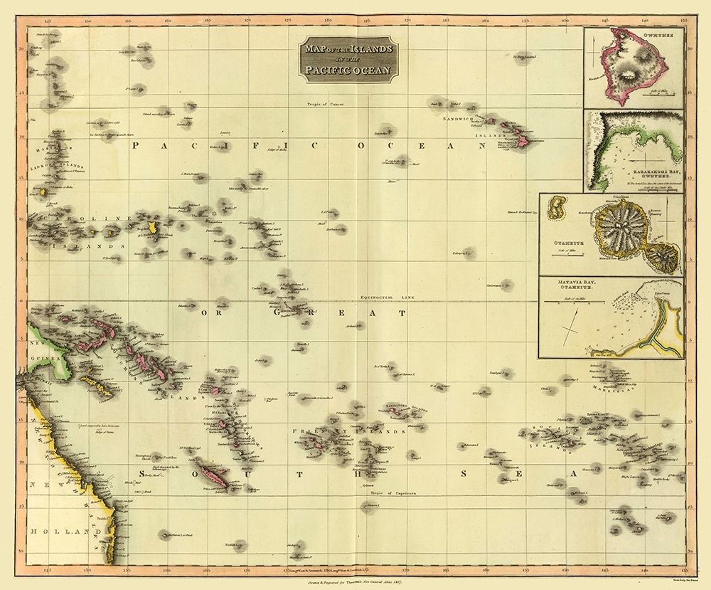 Pacific Ocean Islands - Thomson 1817