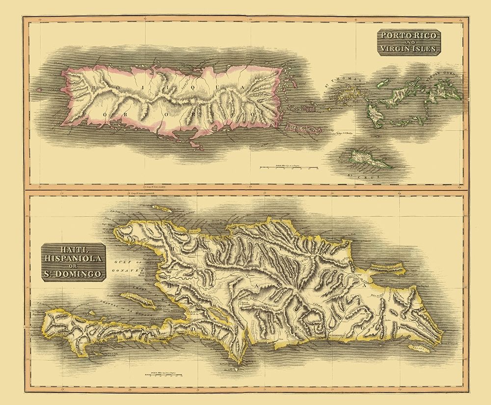Hispaniola Virgin Islands Puerto Rico
