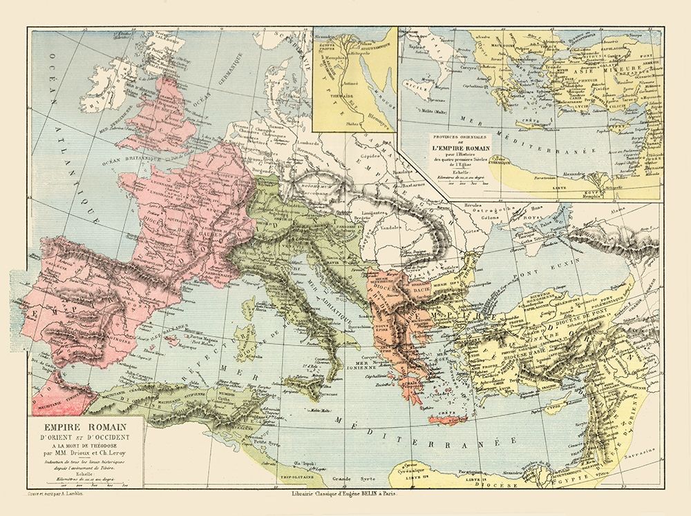 Europe Roman Empire - Drioux 1882