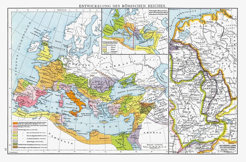Europe Roman Empire - Droysen 1886