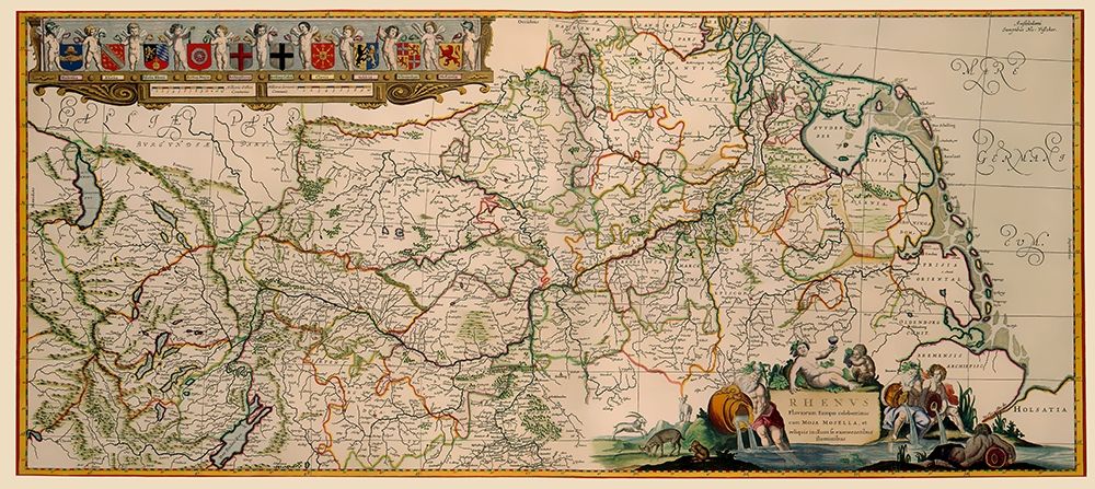 Rhine River Valley Germany - Jansson 1635