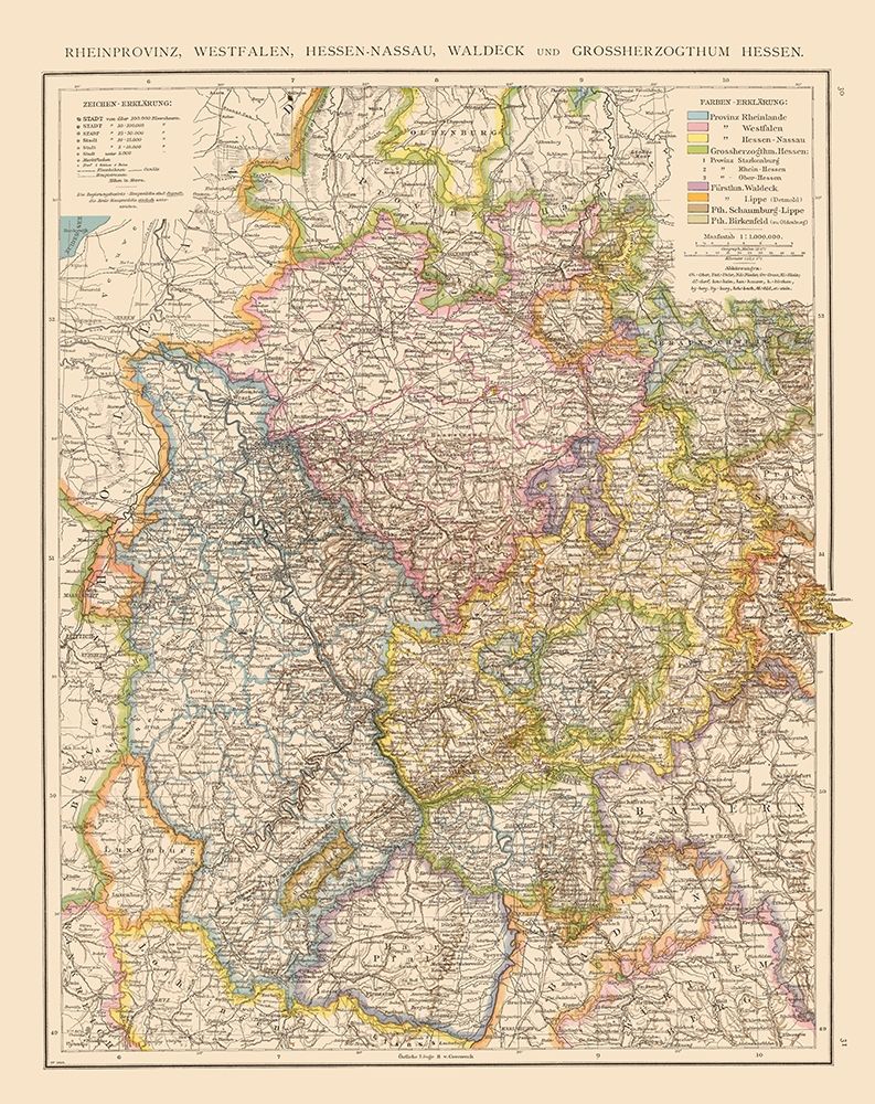 Rheinprovinz Westfalen Hessen Nassau Germany