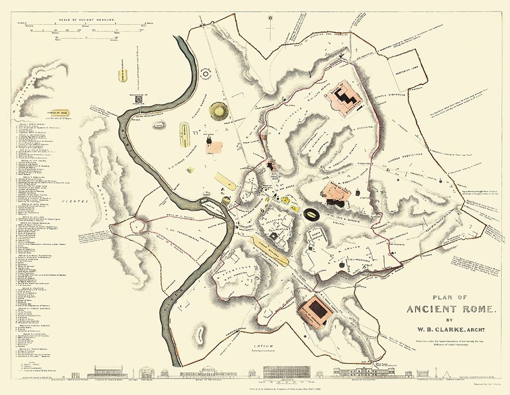 Ancient Rome Italy - Clarke 1830