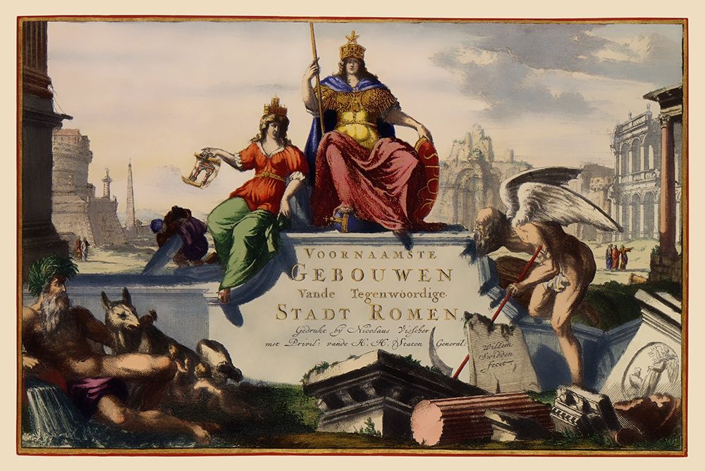 Rome Italy Title Page - Visscher 1681