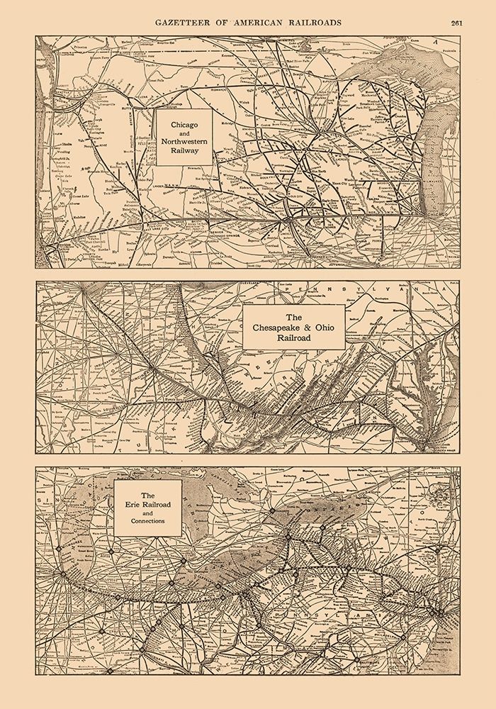 Chicago, Chesapeake, Erie, Ohio