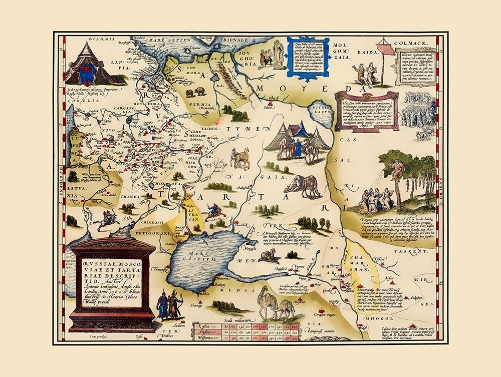 Siberia Russia - Ortelius 1575