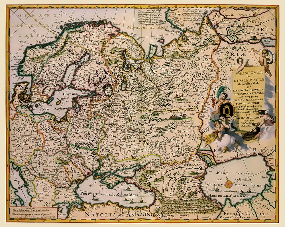 Europe Russia - Visscher 1681