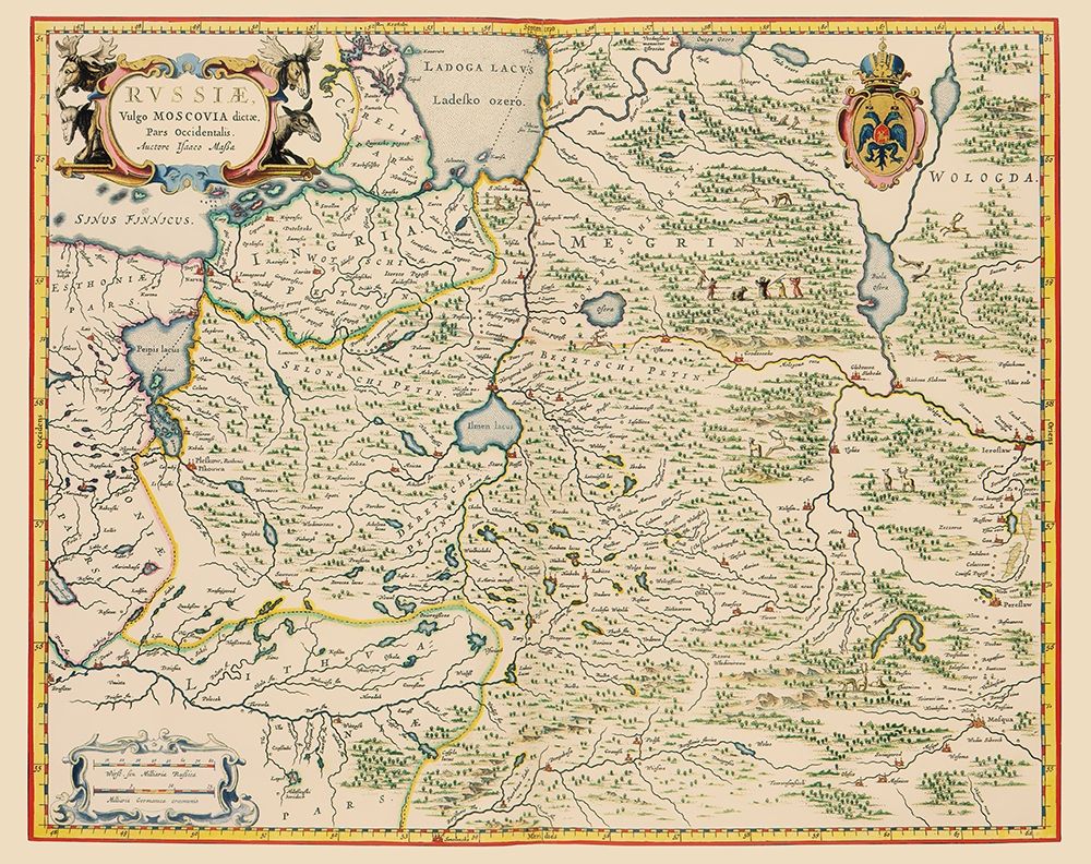 Europe Russia - Blaeu 1638