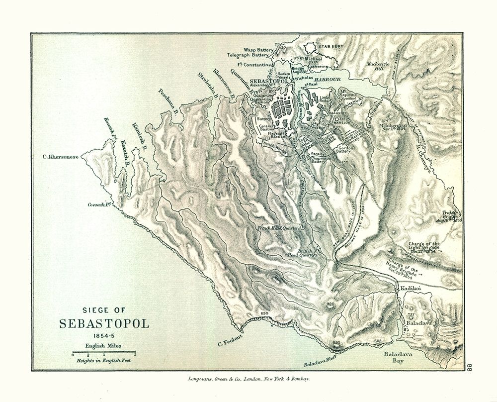 Siege of Sevastopol 1854 Russia - Gardiner 1902
