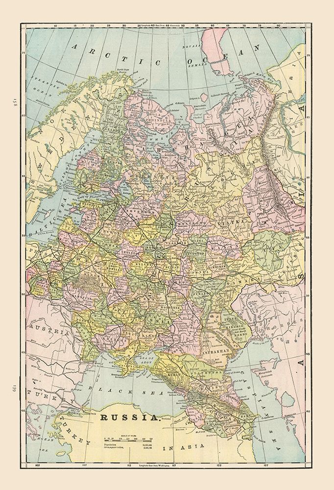 Russia - Cram 1892