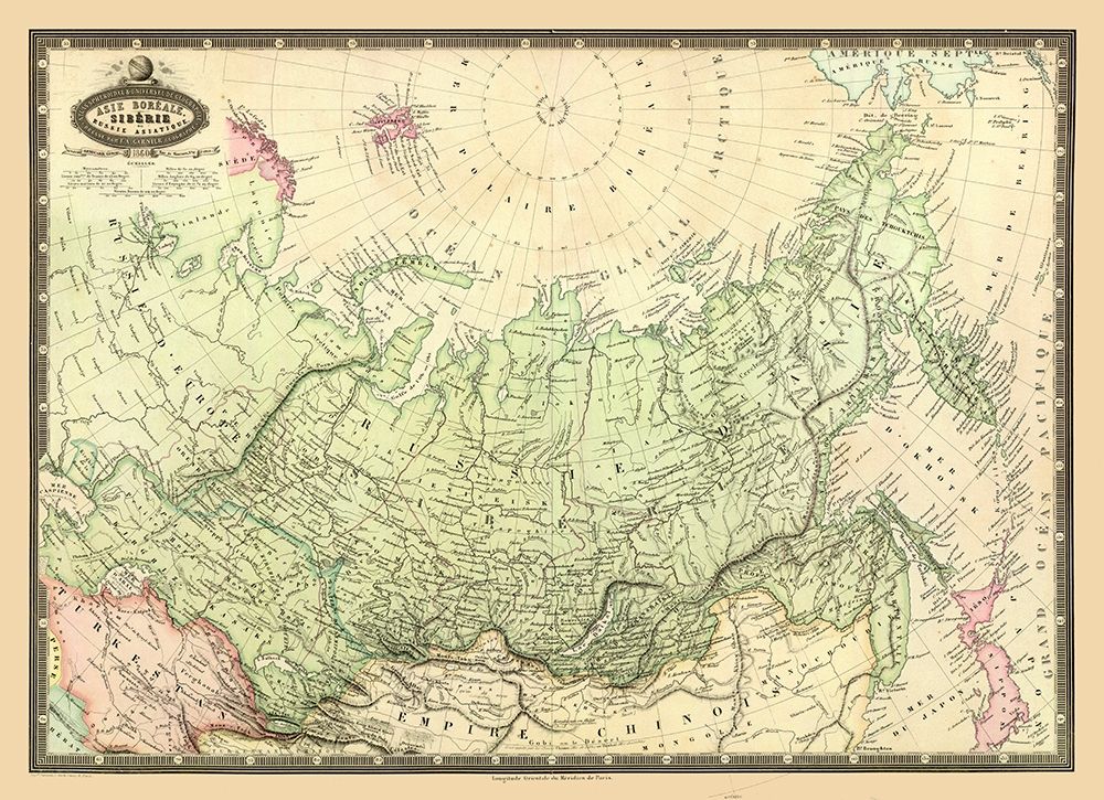 Siberia Russia Asia - Garnier 1860