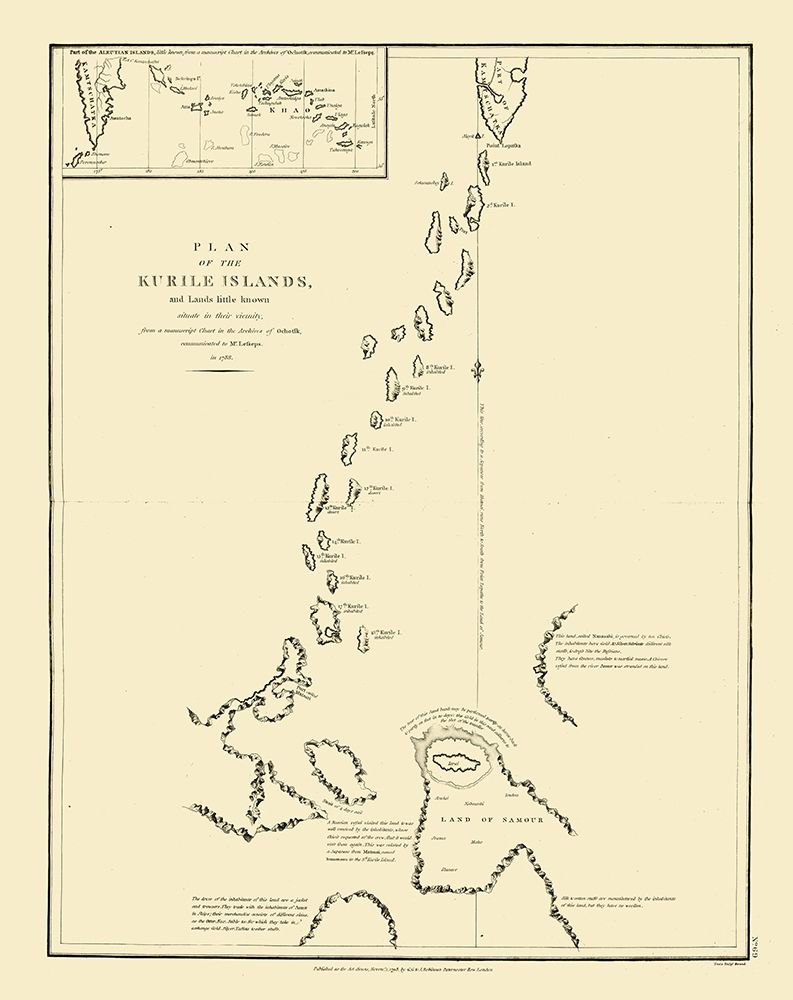 Asia Kurile Islands Russia - Lesseps 1788