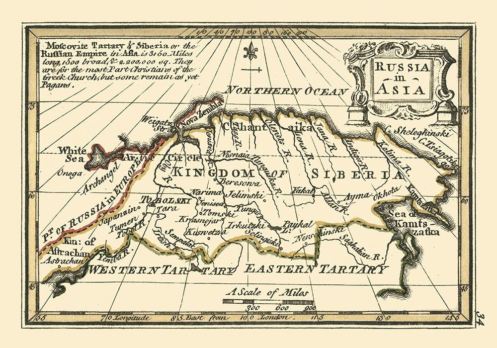 Asia Russia - Bowen 1758