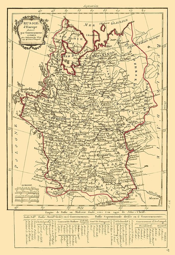 Russia in Europe - Delamarche 1800
