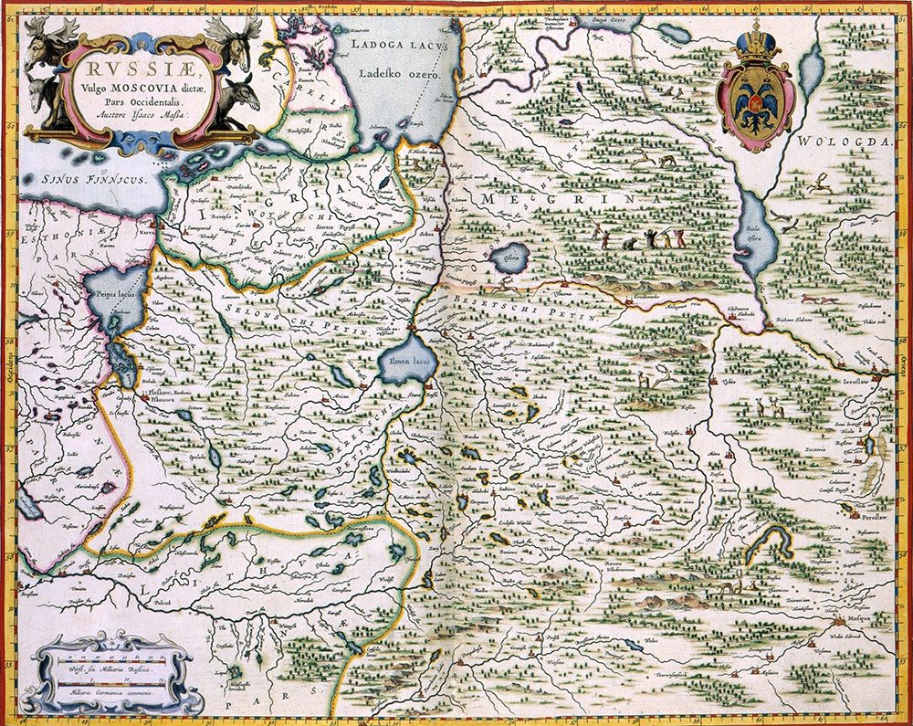 Western Russia Moscovia - Blaeu 1665