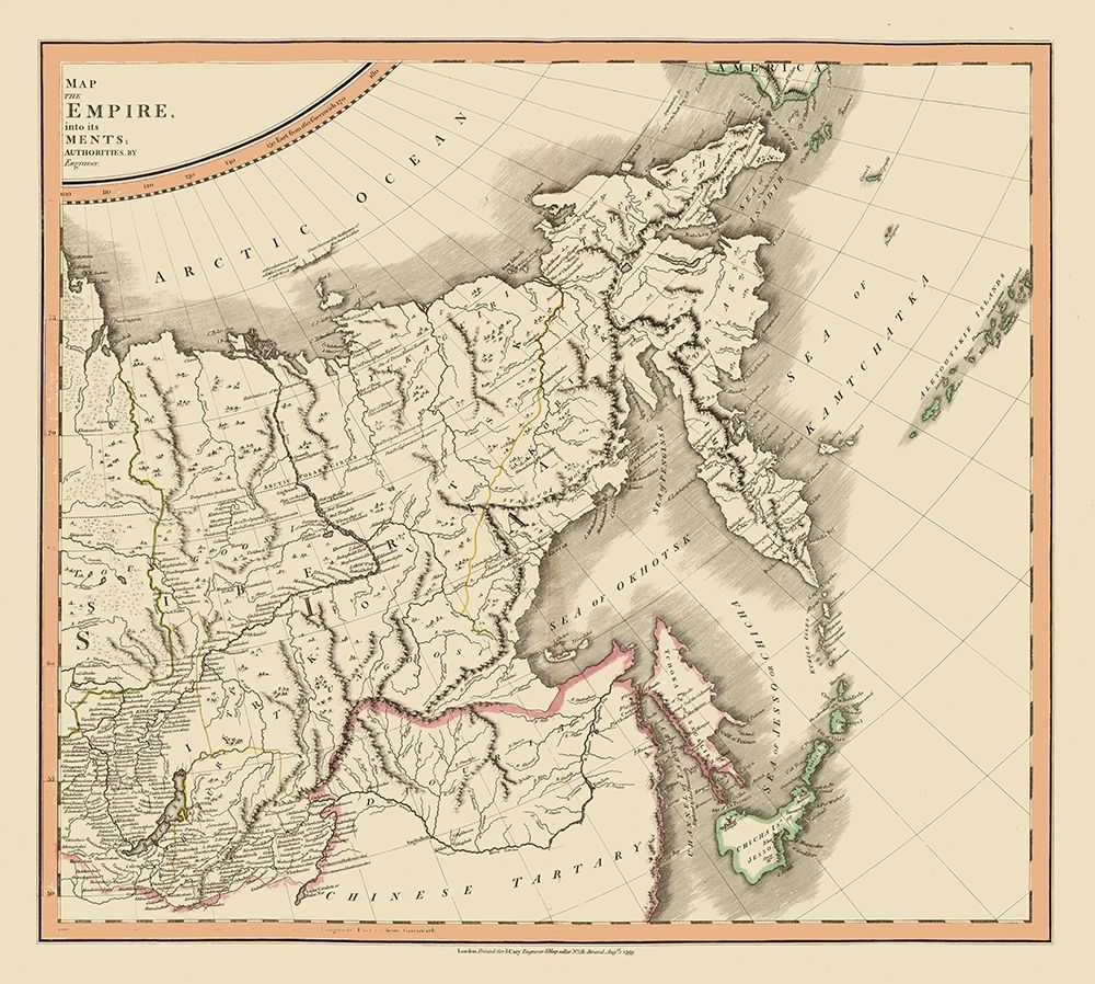 Russian Empire in Asia Russia - Cary 1799