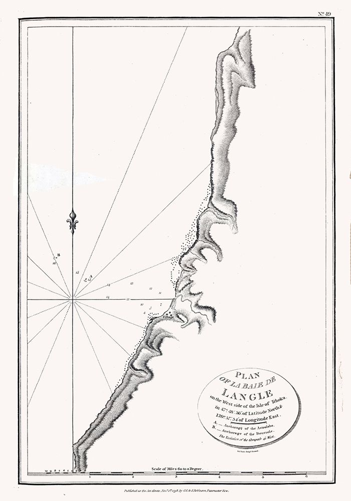 Asia Bay of Langle Russia - Robinson 1798