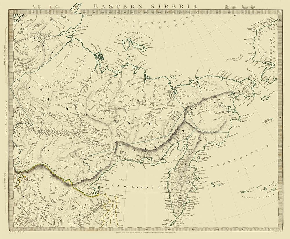 Asia Eastern Siberia Russia - Chapman 1838