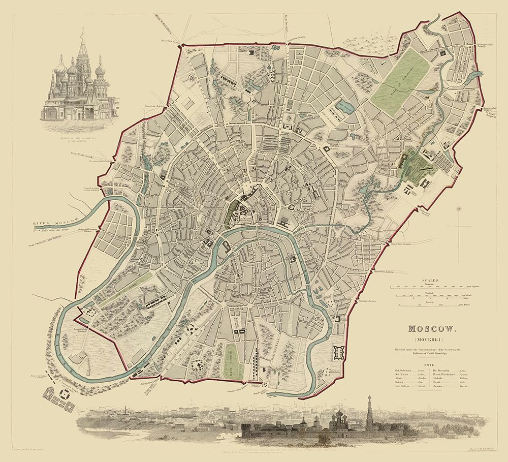 Moscow Russia Europe - Baldwin 1836