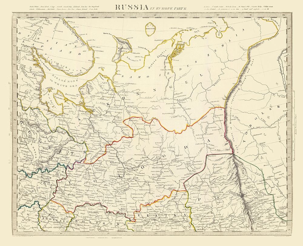 Europe Russia - Chapman 1835