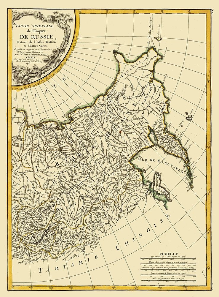 Eastern Russian Empire Russia - Bonne 1785
